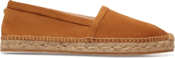 Logo-Plaque Suede Espadrilles
