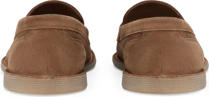 Logo-Plaque Suede Loafers - Image 3