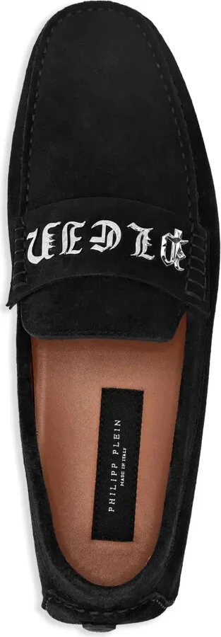 Logo-Plaque Suede Loafers - Image 4