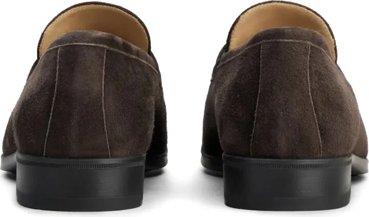 Logo-Plaque Suede Loafers - Image 3