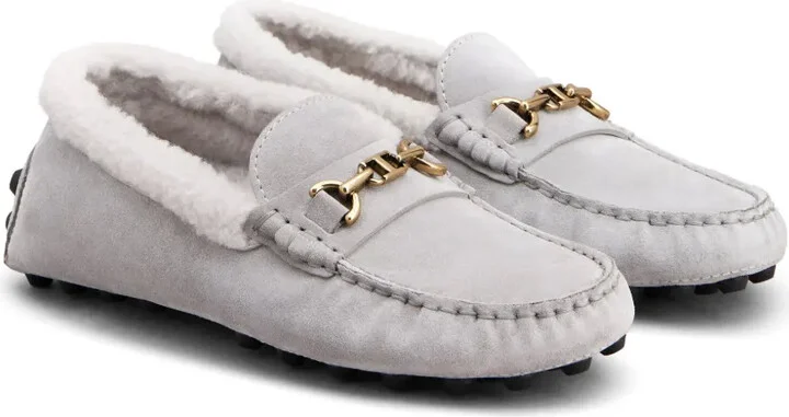 Logo-Plaque Suede Loafers - Image 2