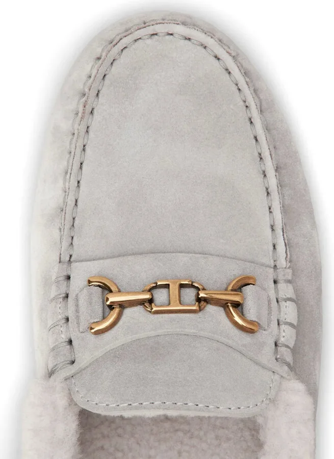 Logo-Plaque Suede Loafers - Image 5