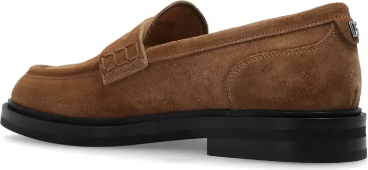 Logo-Plaque Suede Loafers - Image 5
