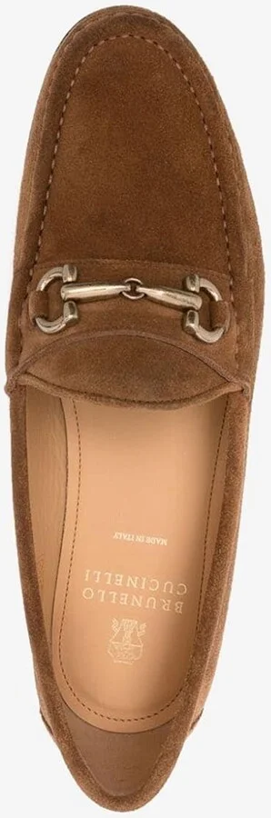 Logo Plaque Suede Loafers - Image 3