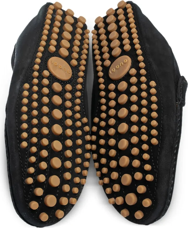 Logo-Plaque Suede Loafers - Image 4
