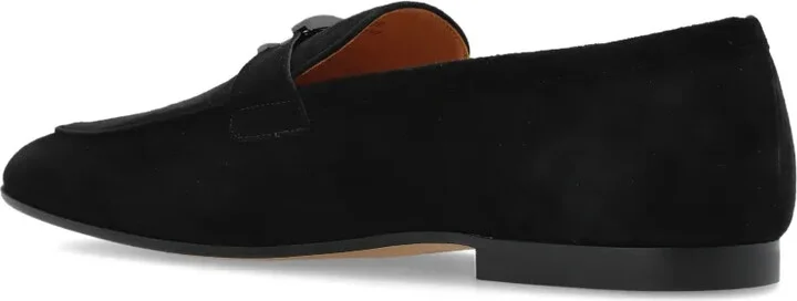 Logo-Plaque Suede Loafers - Image 5