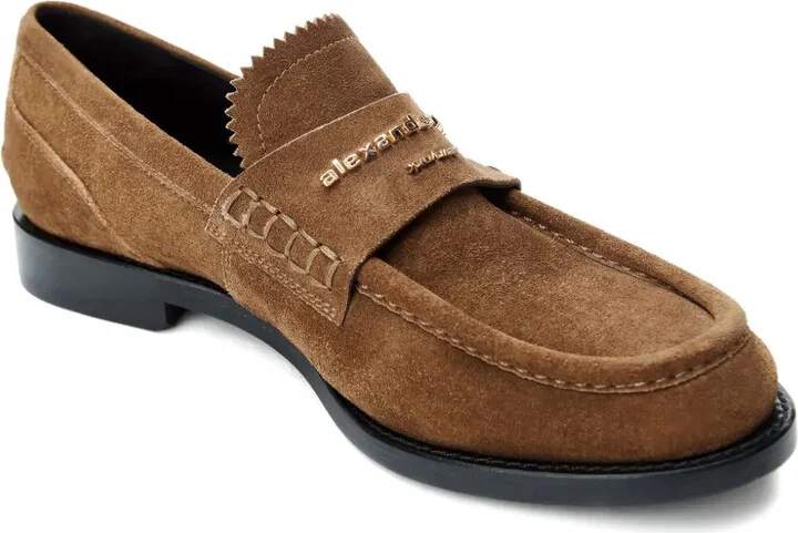 Logo-Plaque Suede Loafers - Image 2