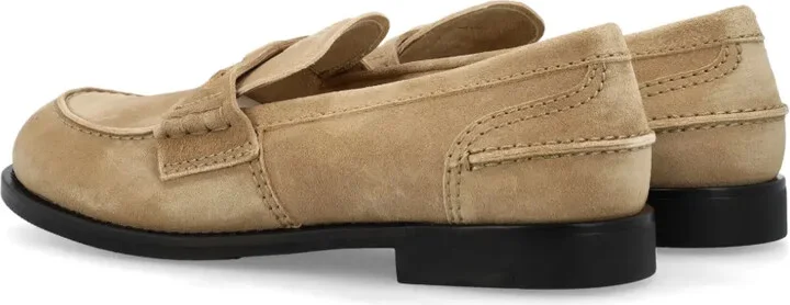 Logo-Plaque Suede Loafers - Image 3