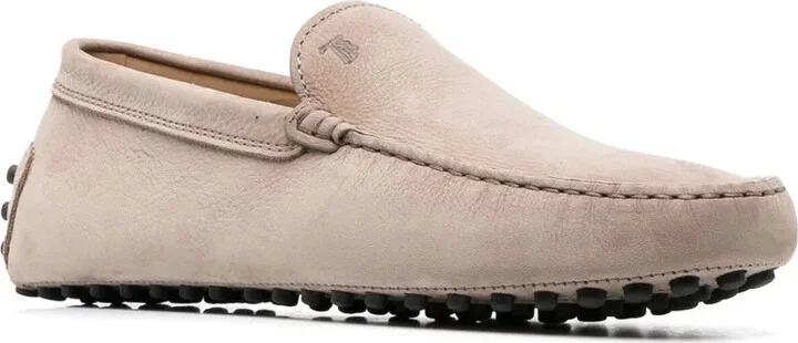 Logo-Plaque Suede Loafers - Image 2