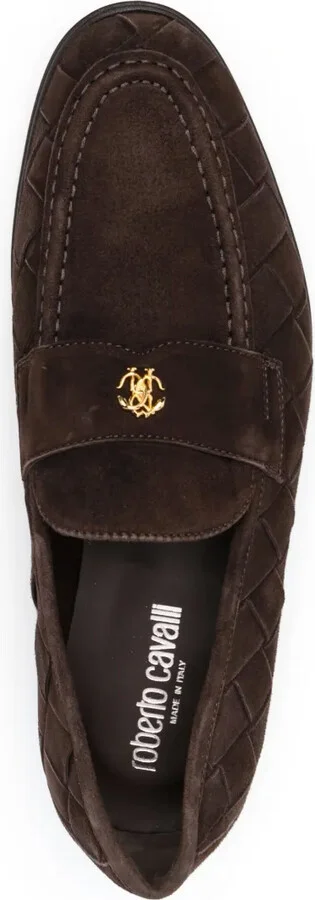 Logo-Plaque Suede Loafers - Image 4