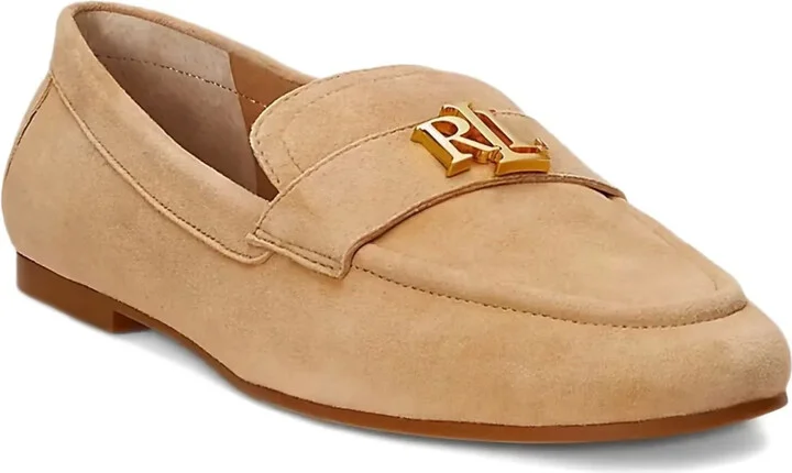 Logo-Plaque Suede Pumps