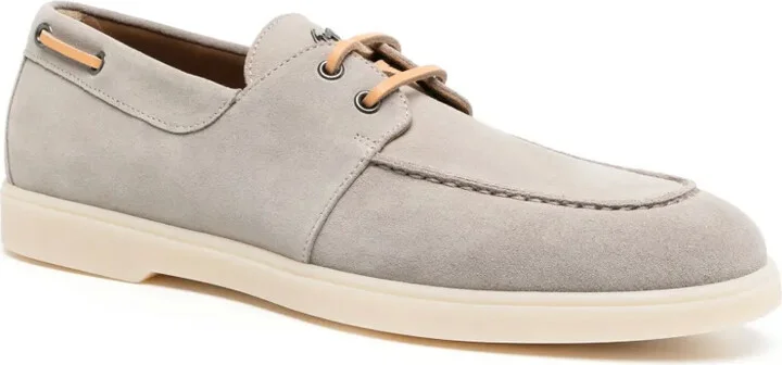 Logo-Plaque Suede Shoes - Image 2