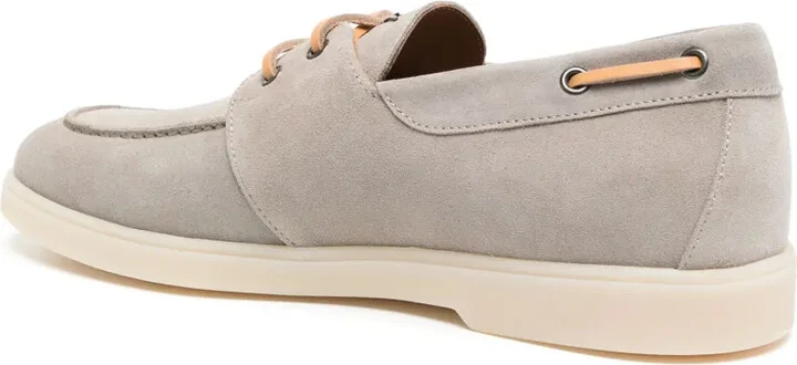 Logo-Plaque Suede Shoes - Image 3