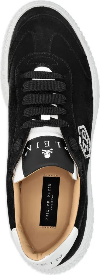 Logo-Plaque Suede Sneakers - Image 3