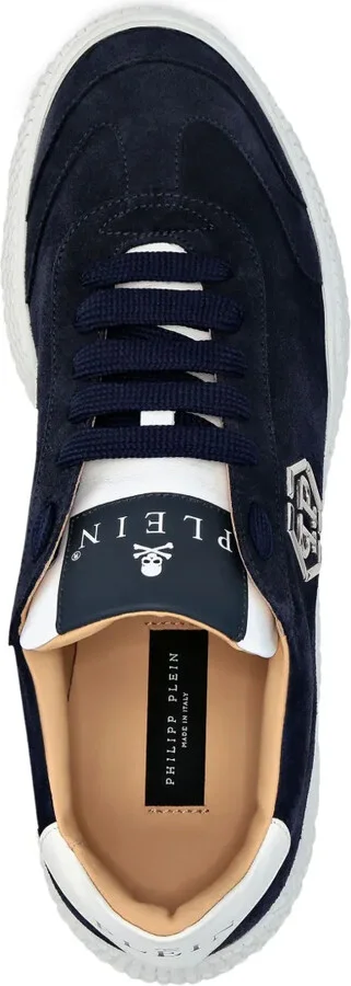 Logo-Plaque Suede Sneakers - Image 3