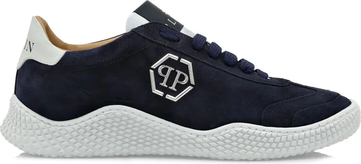 Logo-Plaque Suede Sneakers