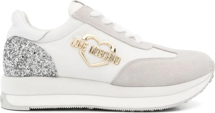 Logo-Plaque Suede Sneakers