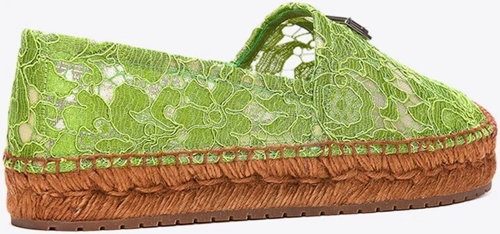 Logo Plaque Taormina Lace Espadrilles - Image 2