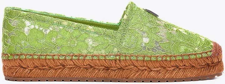 Logo Plaque Taormina Lace Espadrilles