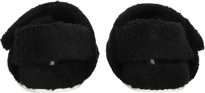 Logo-Plaque Terrycloth-Effect Sandals - Image 3