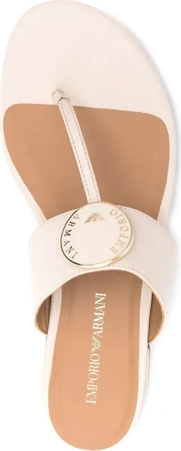 Logo-Plaque Thong-Strap Sandals - Image 4