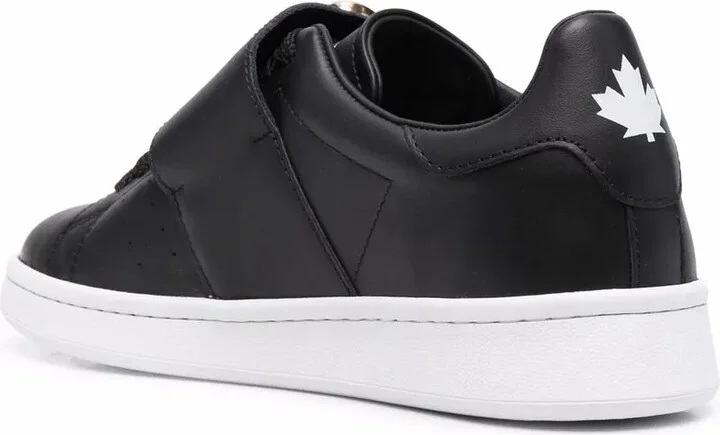 Logo-Plaque Touch-Strap Sneakers - Image 3
