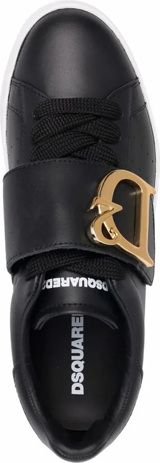 Logo-Plaque Touch-Strap Sneakers - Image 4