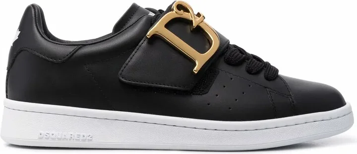 Logo-Plaque Touch-Strap Sneakers