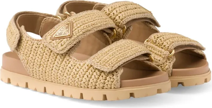 Logo-Plaque Woven Sandals - Image 2