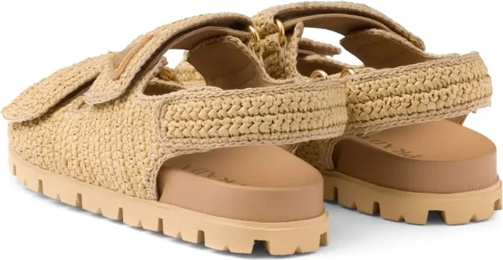 Logo-Plaque Woven Sandals - Image 3