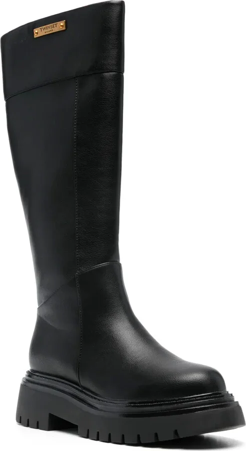 Logo Plate High Boots - Image 2