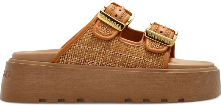 Logo Platform Sandals