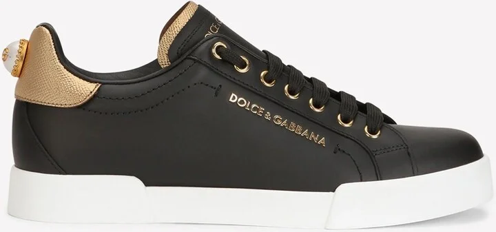 Logo Portofino Sneakers in Nappa Leather