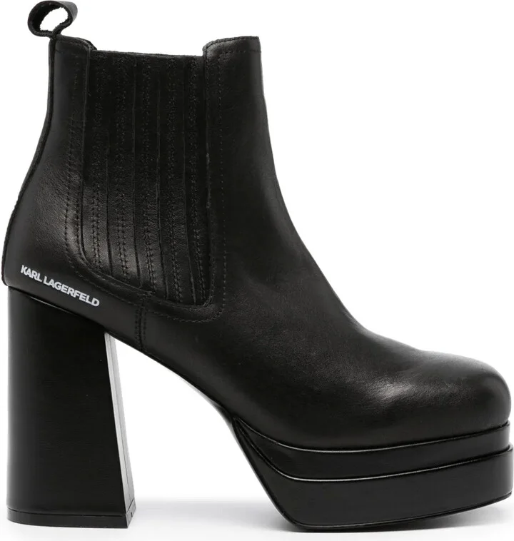Logo-Print 110mm Platform Boots