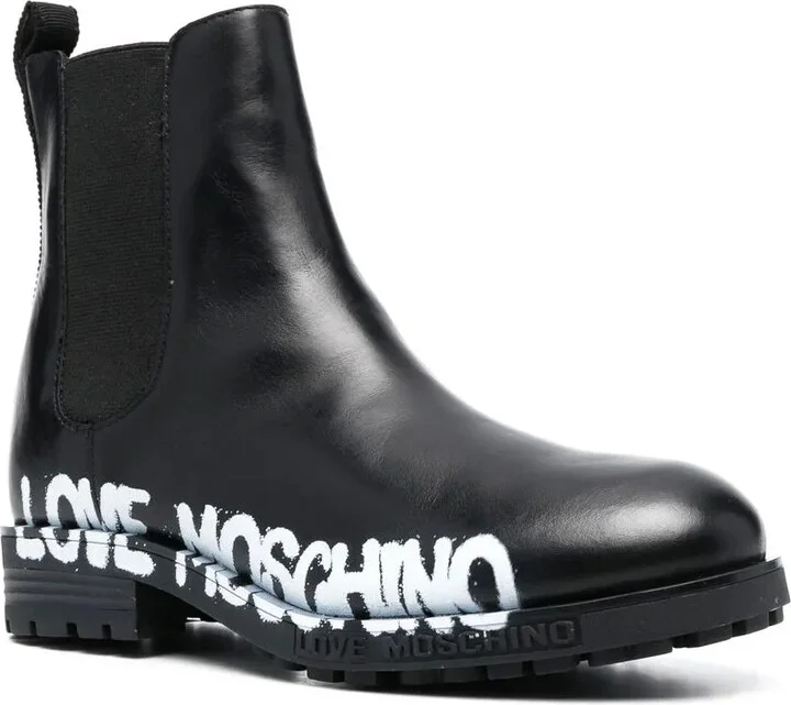 Logo-Print Ankle Boots - Image 2
