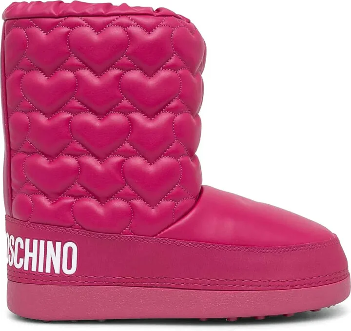 Logo-Print Boots