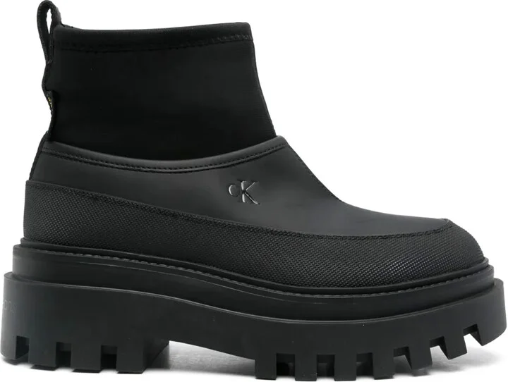 Logo-Print Boots