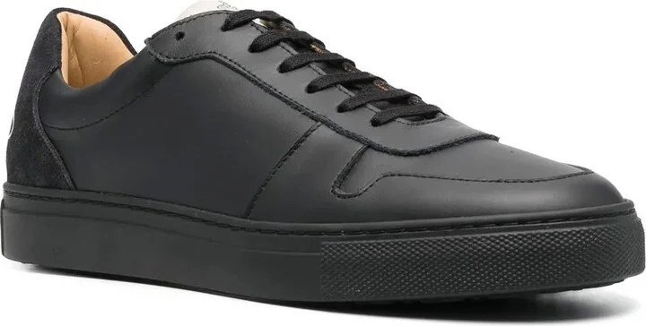 Logo-Print Calf Leather Sneakers - Image 2