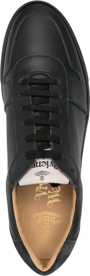 Logo-Print Calf Leather Sneakers - Image 4