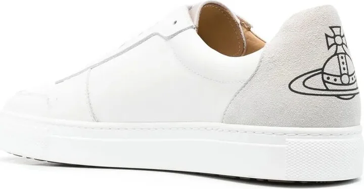 Logo-Print Calf Leather Sneakers - Image 3