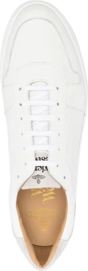 Logo-Print Calf Leather Sneakers - Image 4