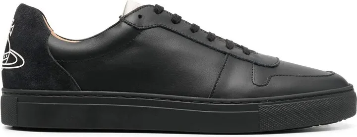 Logo-Print Calf Leather Sneakers