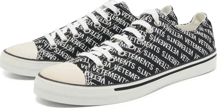 Logo-Print Canvas Sneakers - Image 2