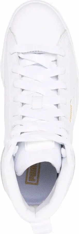 Logo-Print Chunky High-Top Leather Sneakers - Image 4