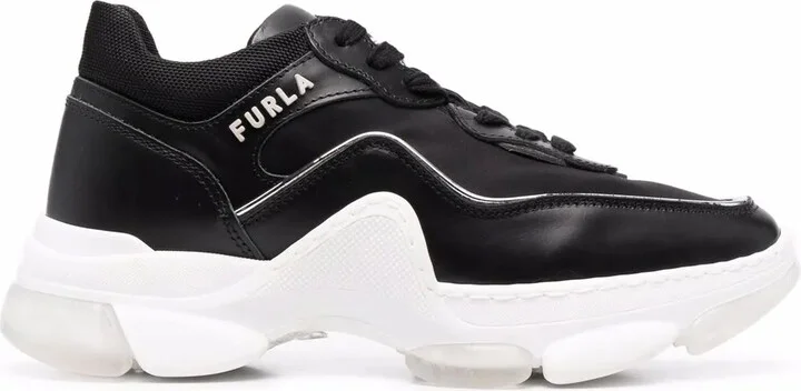 Logo-Print Chunky Sneakers