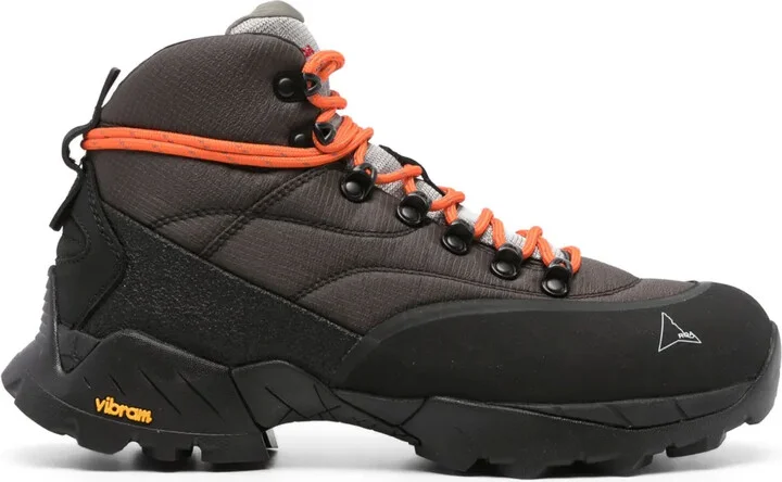 Logo-Print Chunky-Sole Boots