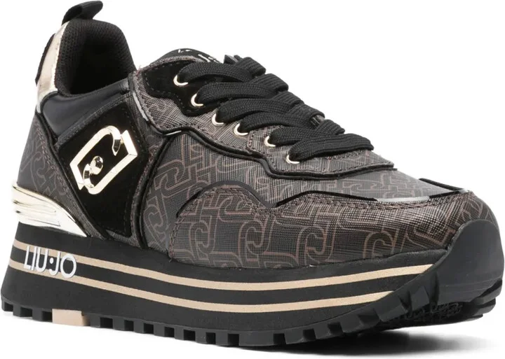 Logo-Print Chunky-Sole Sneakers - Image 2