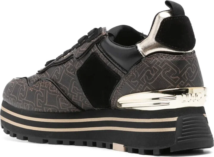 Logo-Print Chunky-Sole Sneakers - Image 3