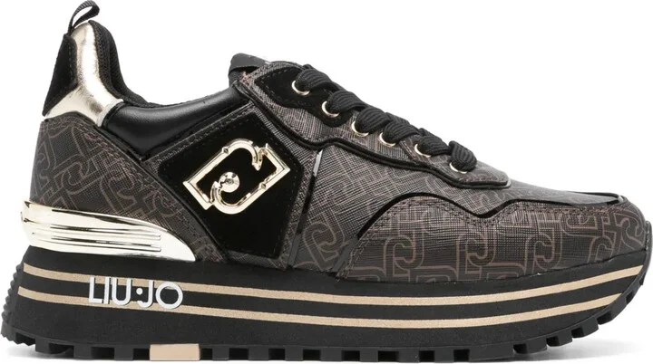 Logo-Print Chunky-Sole Sneakers