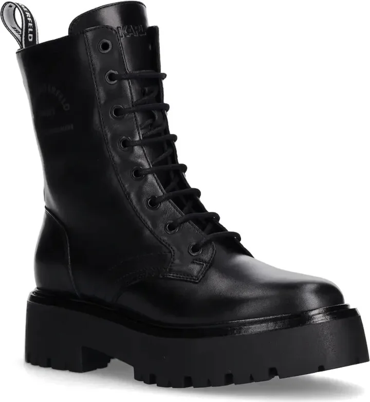 Logo-Print Combat Boots - Image 2